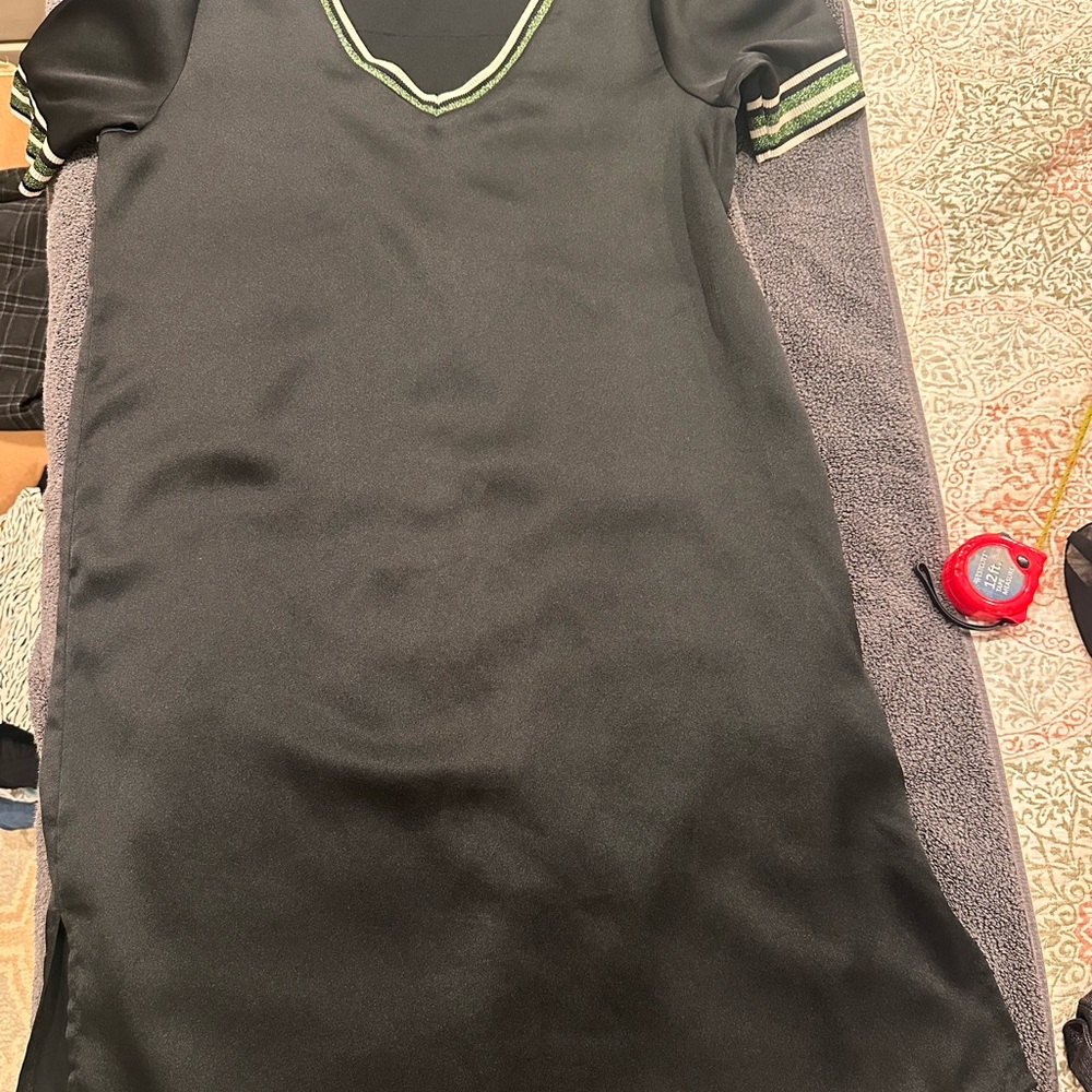 Scotch & Soda Black Dress with Green Accents